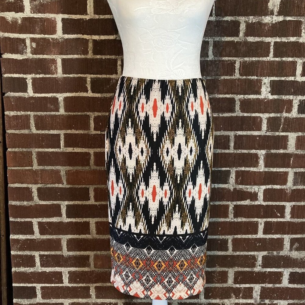 Maeve Anthropologie Aztec Pencil Midi Skirt Size Small